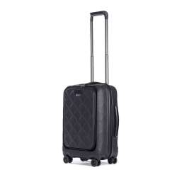 STRATIC Koffer Leather&More Handgepäck Hartschalenkoffer, Höhe 55 cm, Größe S matt black seitlich