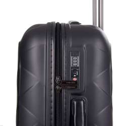 STRATIC Koffer Leather&More Hartschalenkoffer, Höhe 66 cm, Größe M matt black TSA Schloss