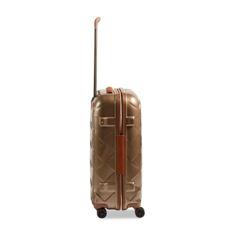 STRATIC Koffer Leather&More Hartschalenkoffer, Höhe 76 cm, Größe L champagne rechts