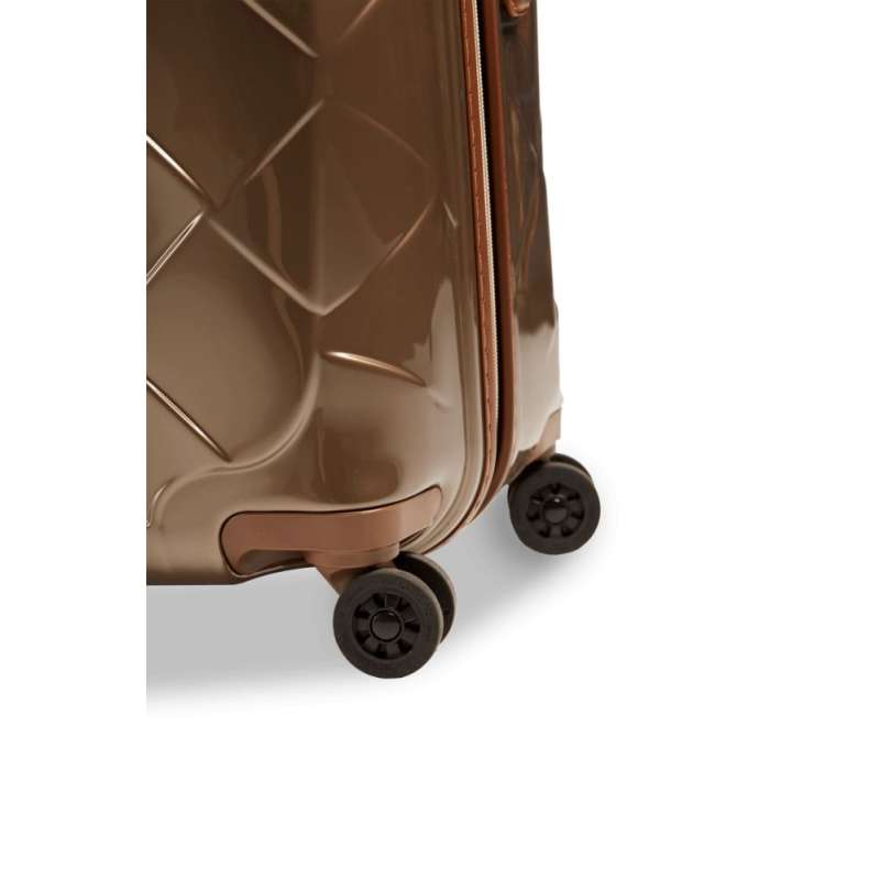 STRATIC Koffer Leather&More Hartschalenkoffer, Höhe 76 cm, Größe L champagne Rollen