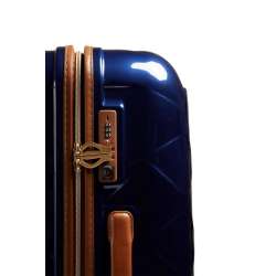 STRATIC Koffer Leather&More Hartschalenkoffer, Höhe 76 cm, Größe L blue TSA Schloss