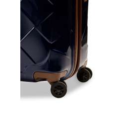 STRATIC Koffer Leather&More Hartschalenkoffer, Höhe 76 cm, Größe L blue Rollen