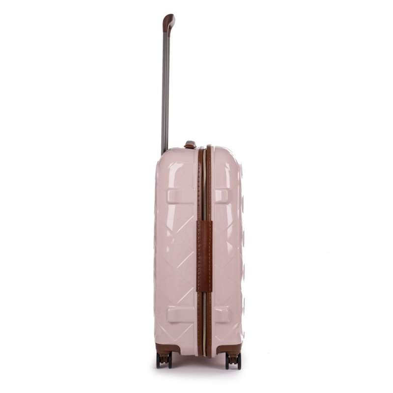 STRATIC Koffer Leather&More Hartschalenkoffer, Höhe 76 cm, Größe L rose links