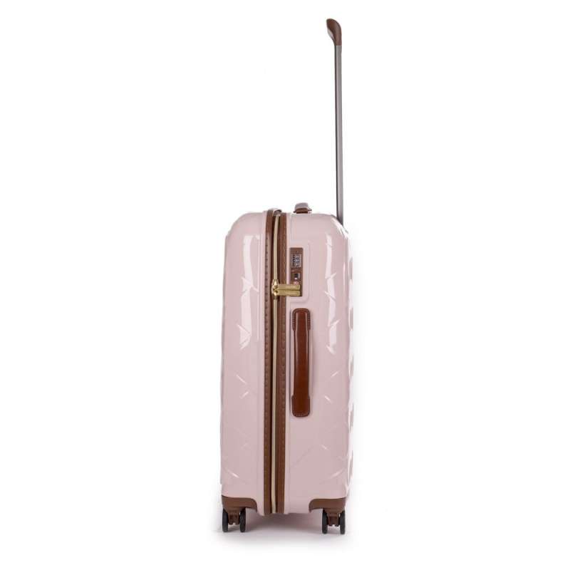 STRATIC Koffer Leather&More Hartschalenkoffer, Höhe 76 cm, Größe L rose rechts