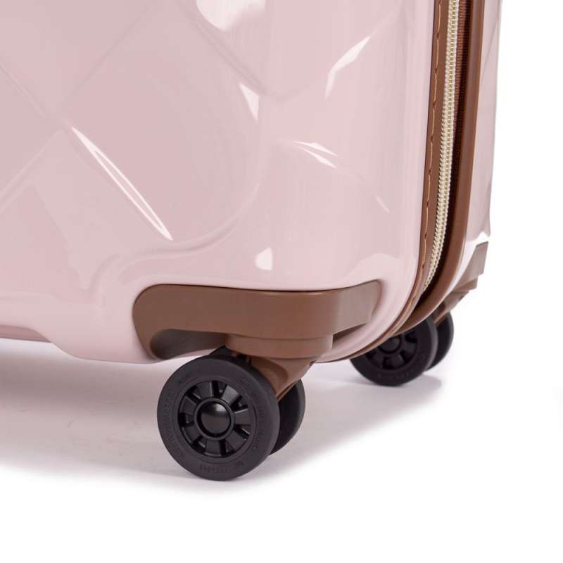 STRATIC Koffer Leather&More Hartschalenkoffer, Höhe 76 cm, Größe L rose Rollen