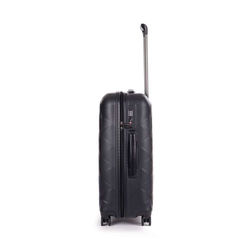 STRATIC Koffer Leather&More Hartschalenkoffer, Höhe 76 cm, Größe L matt black links