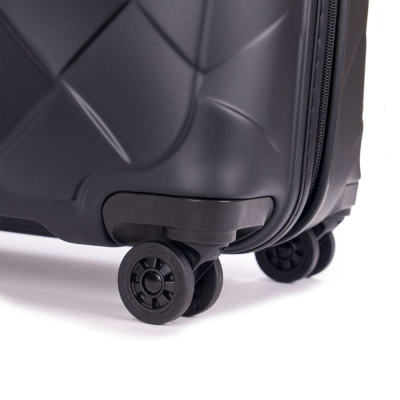 STRATIC Koffer Leather&More Hartschalenkoffer, Höhe 76 cm, Größe L matt black Rollen