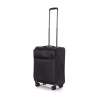 STRATIC Koffer Light+ Handgepäck Weichschalenkoffer, Höhe 55 cm, Größe S black seitlich 45 Grad