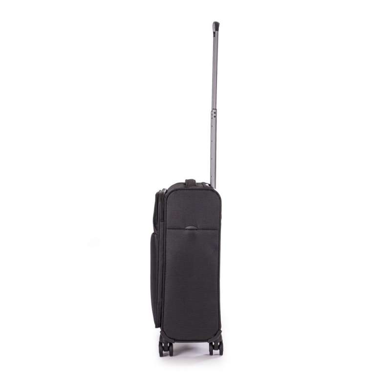 STRATIC Koffer Light+ Handgepäck Weichschalenkoffer, Höhe 55 cm, Größe S black rechts