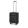 STRATIC Koffer Light+ Handgepäck Weichschalenkoffer, Höhe 55 cm, Größe S black seitlich