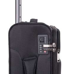 STRATIC Koffer Light+ Handgepäck Weichschalenkoffer, Höhe 55 cm, Größe S black TSA Schloss