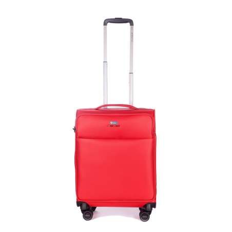STRATIC Koffer Light+ Handgepäck Weichschalenkoffer, Höhe 55 cm, Größe S red Vorderseite