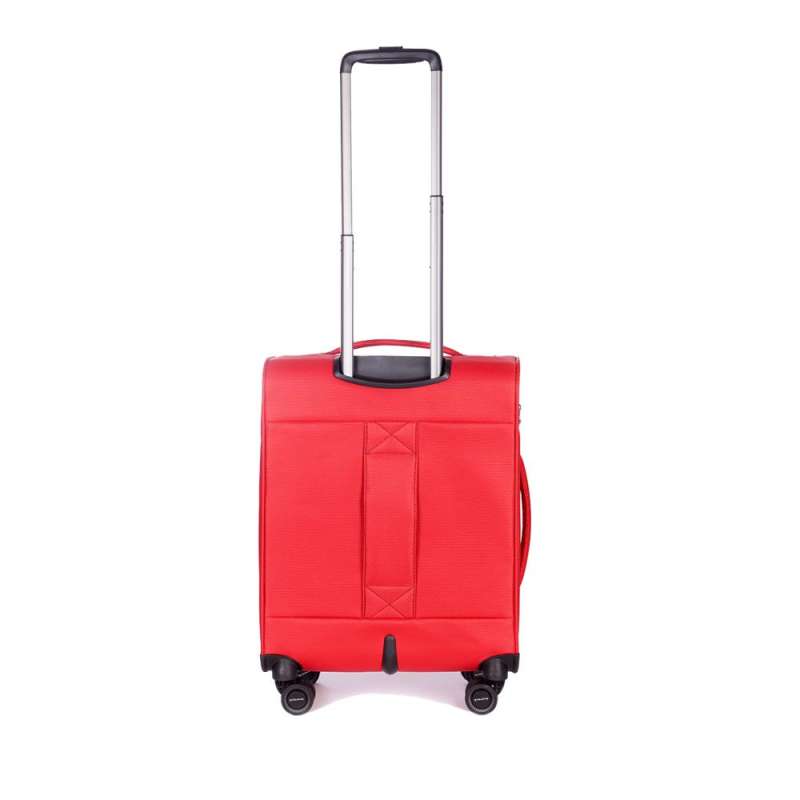 STRATIC Koffer Light+ Handgepäck Weichschalenkoffer, Höhe 55 cm, Größe S red Rückseite
