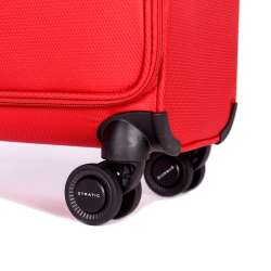 STRATIC Koffer Light+ Handgepäck Weichschalenkoffer, Höhe 55 cm, Größe S red Rollen