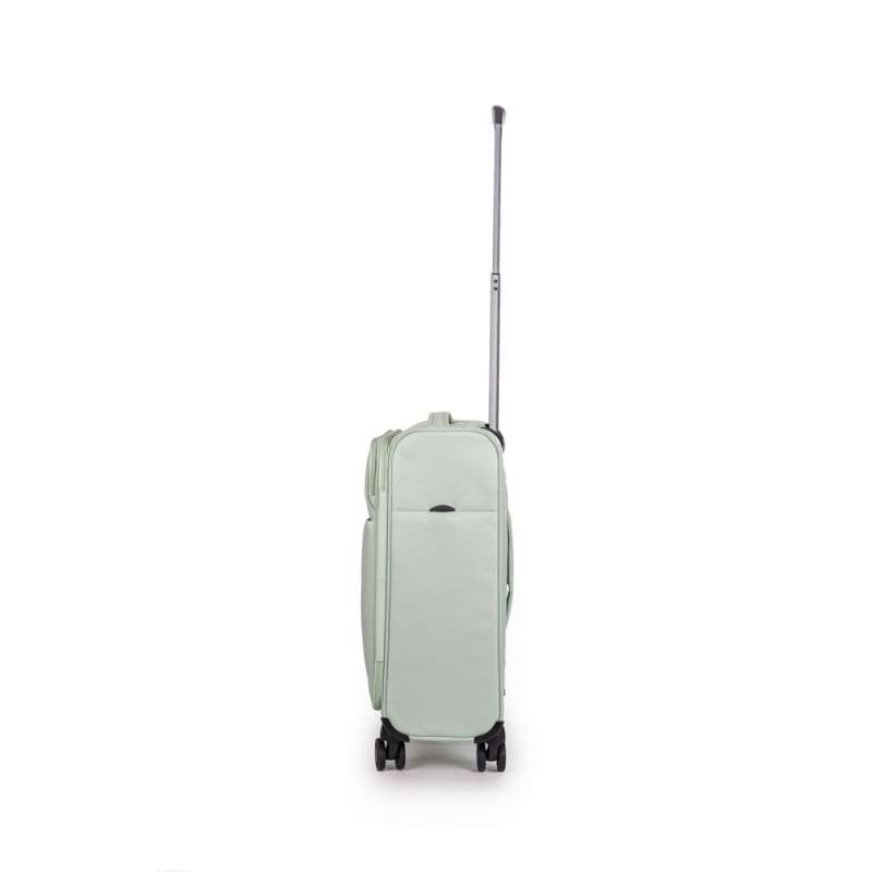 STRATIC Koffer Light+ Handgepäck Weichschalenkoffer, Höhe 55 cm, Größe S mint links
