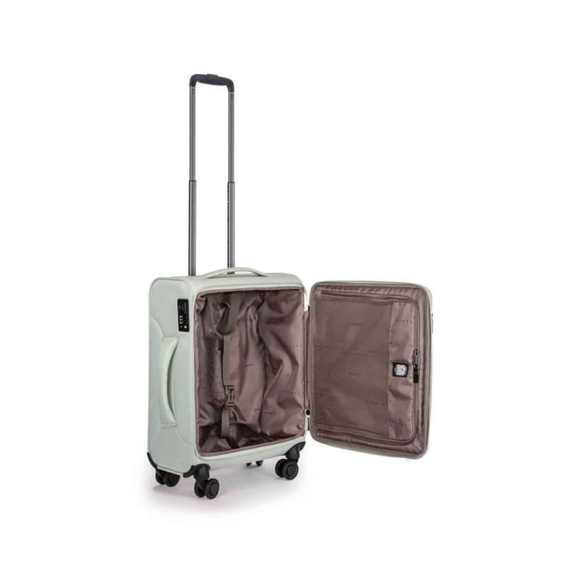 STRATIC Koffer Light+ Handgepäck Weichschalenkoffer, Höhe 55 cm, Größe S mint offen