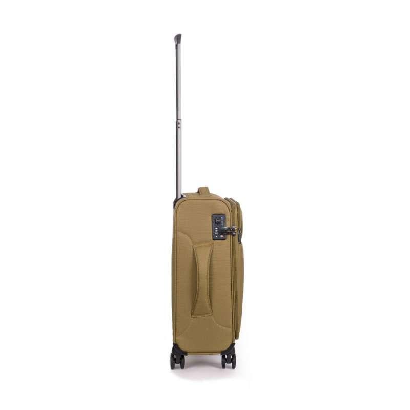 STRATIC Koffer Light+ Handgepäck Weichschalenkoffer, Höhe 55 cm, Größe S khaki rechts