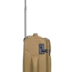 STRATIC Koffer Light+ Handgepäck Weichschalenkoffer, Höhe 55 cm, Größe S khaki TSA Schloss