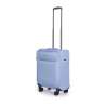 STRATIC Koffer Light+ Handgepäck Weichschalenkoffer, Höhe 55 cm, Größe S pastel blue seitlich 45 Grad