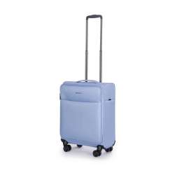 STRATIC Koffer Light+ Handgepäck Weichschalenkoffer, Höhe 55 cm, Größe S pastel blue seitlich