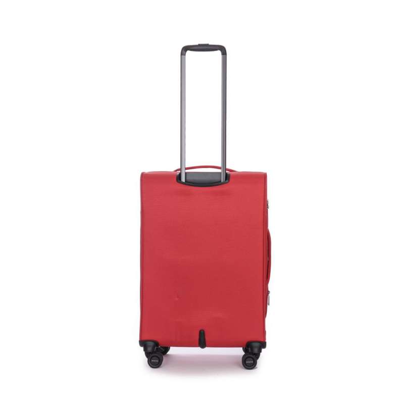 STRATIC Koffer Light+ Weichschalenkoffer, Höhe 68 cm, Größe M red Rückseite