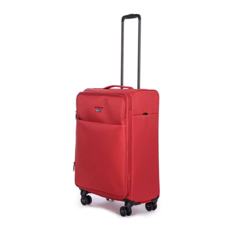 STRATIC Koffer Light+ Weichschalenkoffer, Höhe 68 cm, Größe M red seitlich