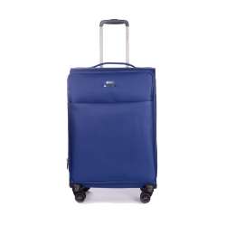 STRATIC Koffer Light+ Weichschalenkoffer, Höhe 68 cm, Größe M dark blue Vorderseite