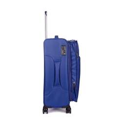 STRATIC Koffer Light+ Weichschalenkoffer, Höhe 68 cm, Größe M dark blue rechts expanded