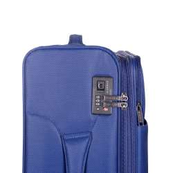 STRATIC Koffer Light+ Weichschalenkoffer, Höhe 68 cm, Größe M dark blue TSA Schloss