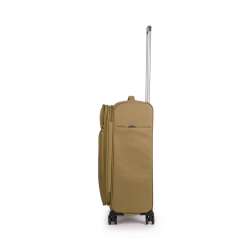 STRATIC Koffer Light+ Weichschalenkoffer, Höhe 68 cm, Größe M khaki links