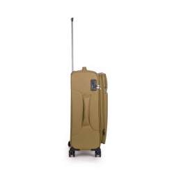 STRATIC Koffer Light+ Weichschalenkoffer, Höhe 68 cm, Größe M khaki rechts