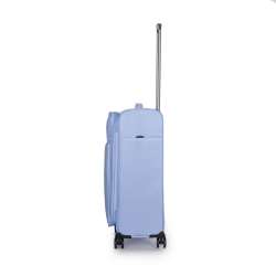 STRATIC Koffer Light+ Weichschalenkoffer, Höhe 68 cm, Größe M pastel blue links