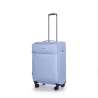 STRATIC Koffer Light+ Weichschalenkoffer, Höhe 68 cm, Größe M pastel blue seitlich 45 Grad