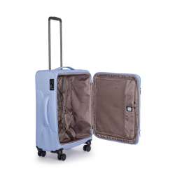 STRATIC Koffer Light+ Weichschalenkoffer, Höhe 68 cm, Größe M pastel blue offen