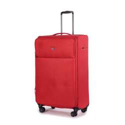 STRATIC Koffer Light+ Weichschalenkoffer, Höhe 76 cm, Größe L red seitlich 45 Grad