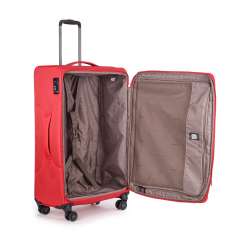 STRATIC Koffer Light+ Weichschalenkoffer, Höhe 76 cm, Größe L red offen