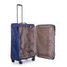 STRATIC Koffer Light+ Weichschalenkoffer, Höhe 76 cm, Größe L dark blue offen