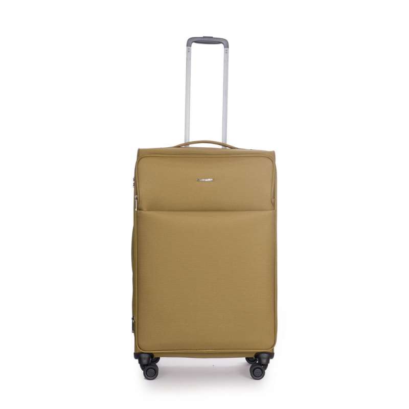 STRATIC Koffer Light+ Weichschalenkoffer, Höhe 76 cm, Größe L khaki Vorderseite