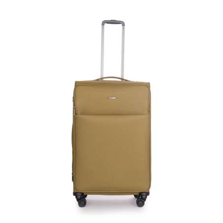 STRATIC Koffer Light+ Weichschalenkoffer, Höhe 76 cm, Größe L khaki Vorderseite
