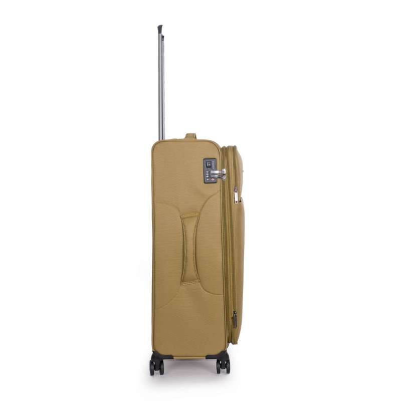 STRATIC Koffer Light+ Weichschalenkoffer, Höhe 76 cm, Größe L khaki rechts