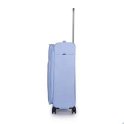 STRATIC Koffer Light+ Weichschalenkoffer, Höhe 76 cm, Größe L pastel blue links