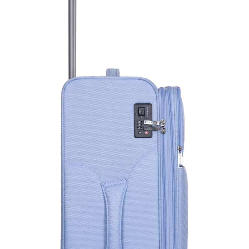 STRATIC Koffer Light+ Weichschalenkoffer, Höhe 76 cm, Größe L pastel blue TSA Schloss