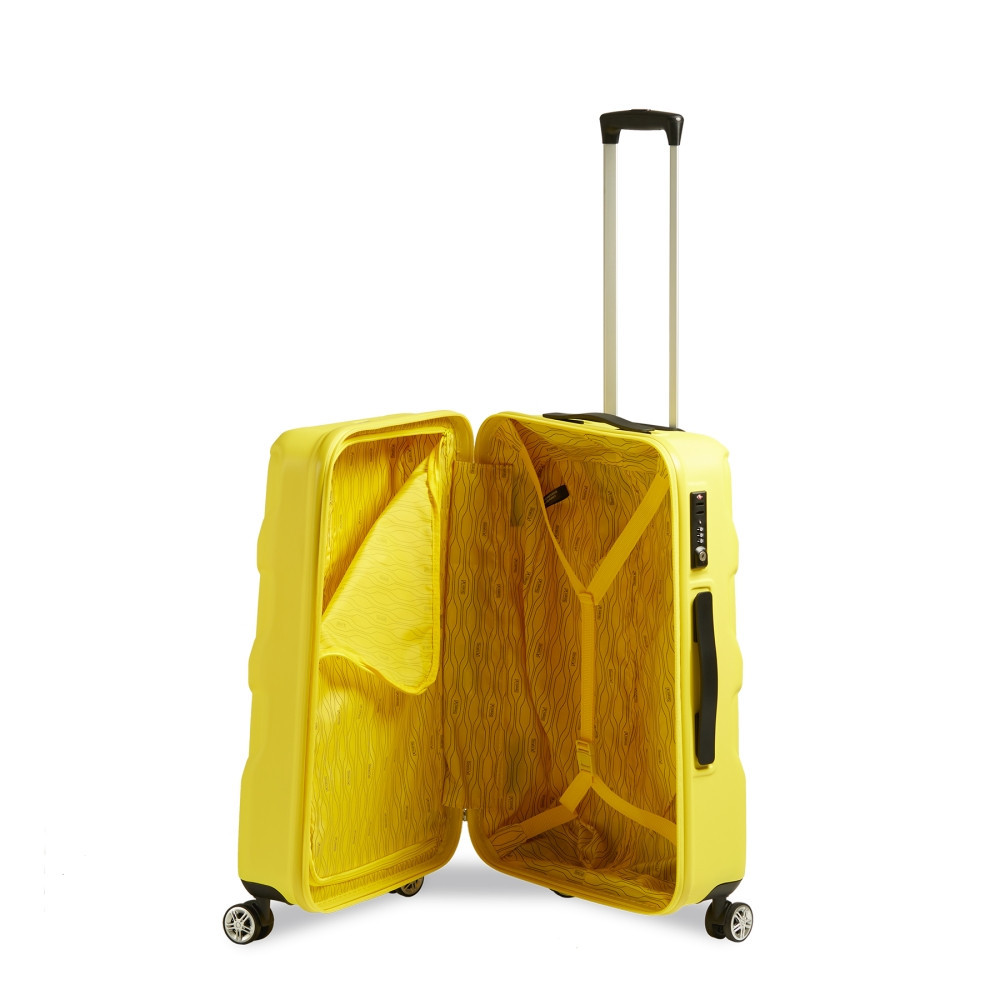 STRATIC Arrow 2 - Hartschalenkoffer - Koffer M Yellow seitlich offen